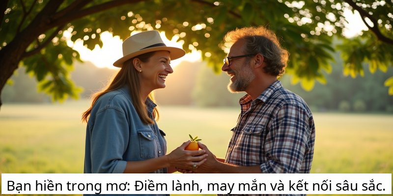 Bạn hiền trong mơ: Điềm lành, may mắn và kết nối sâu sắc.