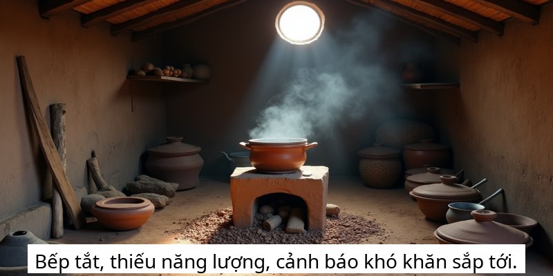 Bếp tắt, thiếu năng lượng, cảnh báo khó khăn sắp tới.