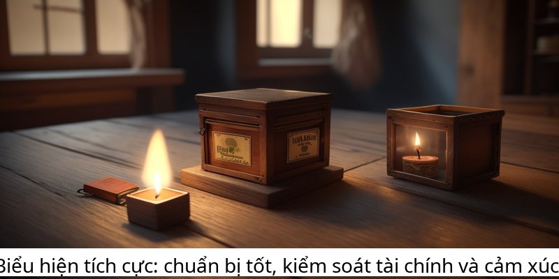 Biểu hiện tích cực: chuẩn bị tốt, kiểm soát tài chính và cảm xúc.