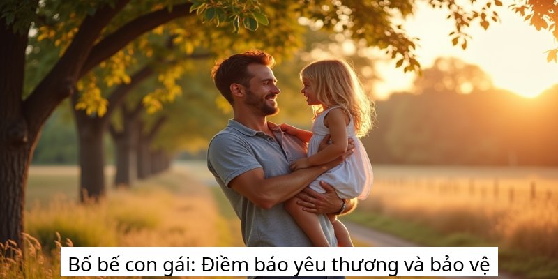 Bố bế con gái: Điềm báo yêu thương và bảo vệ