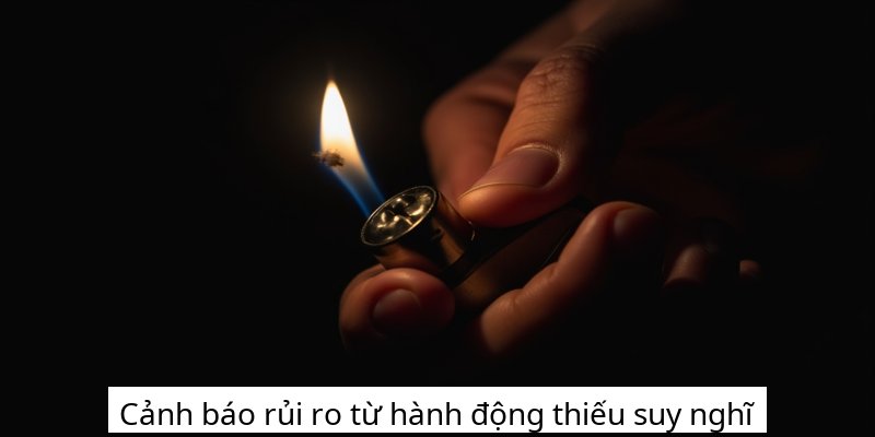 Cảnh báo rủi ro từ hành động thiếu suy nghĩ
