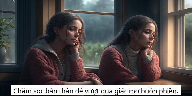 Chăm sóc bản thân để vượt qua giấc mơ buồn phiền.