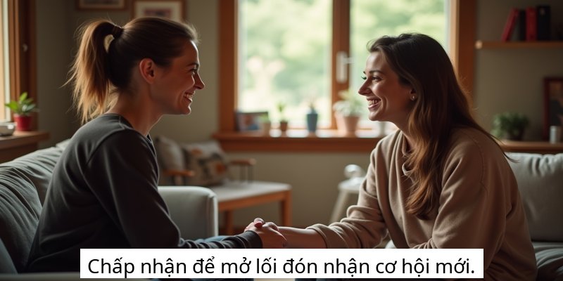 Chấp nhận để mở lối đón nhận cơ hội mới.
