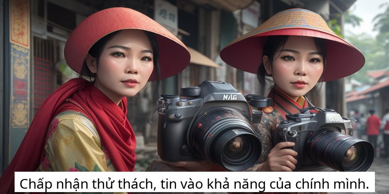 Chấp nhận thử thách, tin vào khả năng của chính mình.