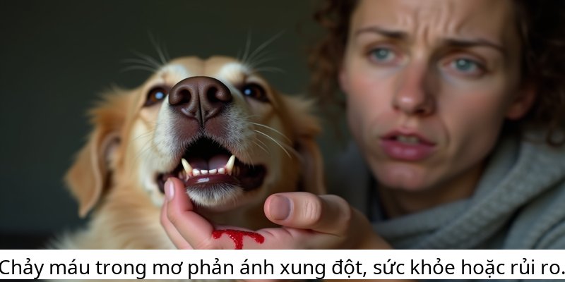 Chảy máu trong mơ phản ánh xung đột, sức khỏe hoặc rủi ro.