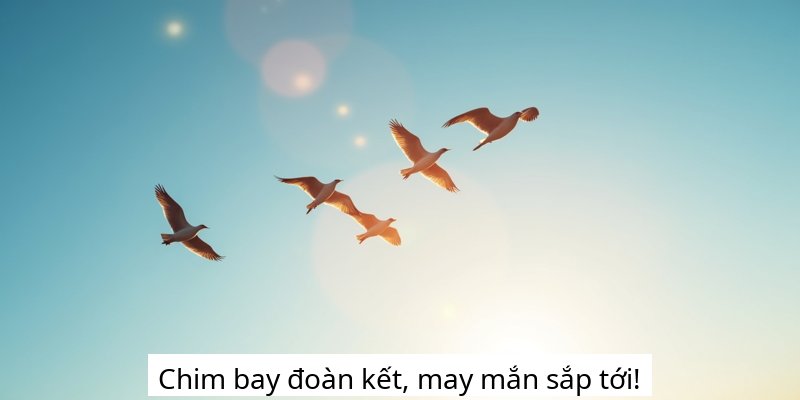 Chim bay đoàn kết, may mắn sắp tới!