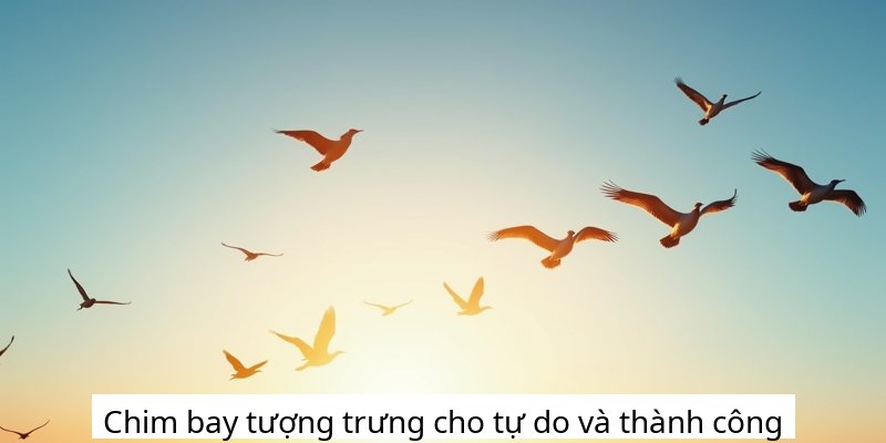 Chim bay tượng trưng cho tự do và thành công