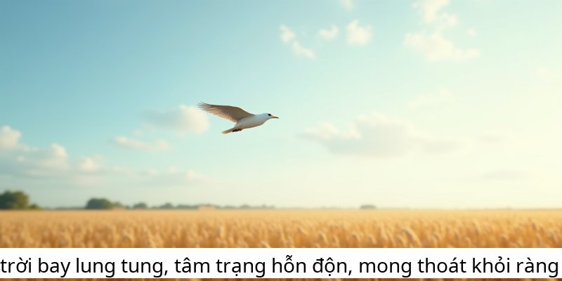 Chim trời bay lung tung, tâm trạng hỗn độn, mong thoát khỏi ràng buộc.