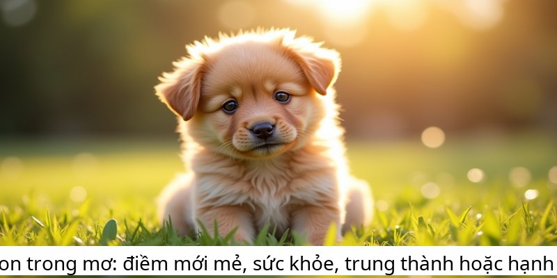 Chó con trong mơ: điềm mới mẻ, sức khỏe, trung thành hoặc hạnh phúc.