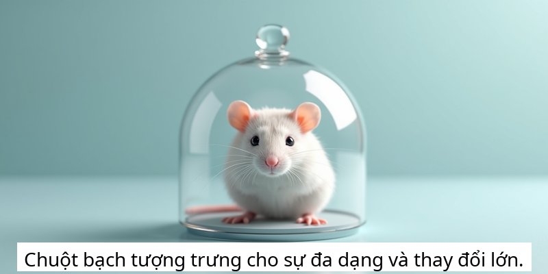 Chuột bạch tượng trưng cho sự đa dạng và thay đổi lớn.