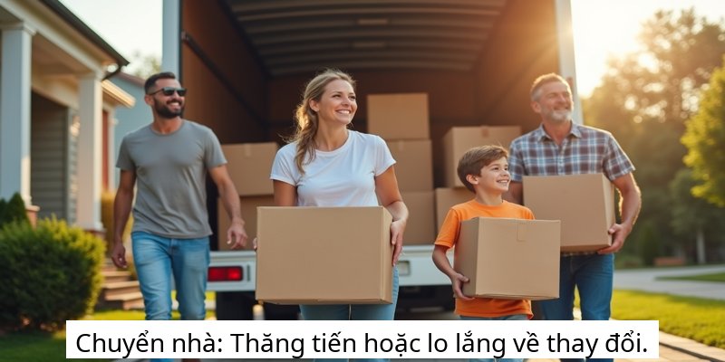 Chuyển nhà: Thăng tiến hoặc lo lắng về thay đổi.