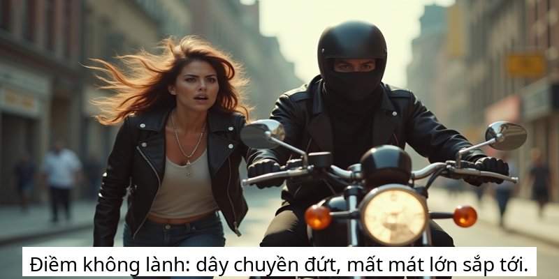 Điềm không lành: dây chuyền đứt, mất mát lớn sắp tới.