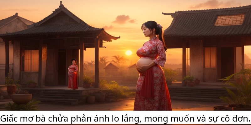 Giấc mơ bà chửa phản ánh lo lắng, mong muốn và sự cô đơn.
