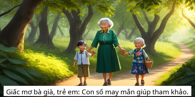 Giấc mơ bà già, trẻ em: Con số may mắn giúp tham khảo.