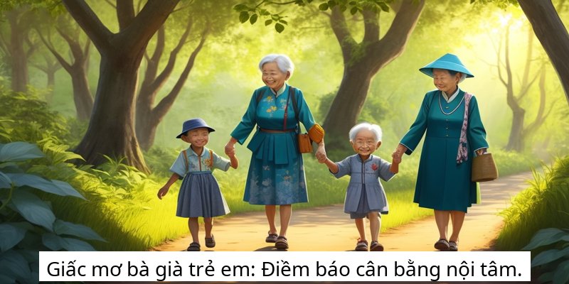 Giấc mơ bà già trẻ em: Điềm báo cân bằng nội tâm.