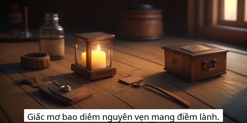 Giấc mơ bao diêm nguyên vẹn mang điềm lành.