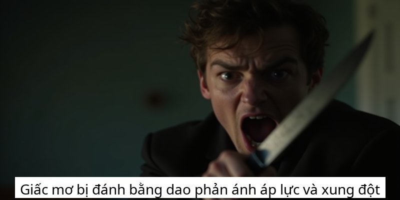 Giấc mơ bị đánh bằng dao phản ánh áp lực và xung đột