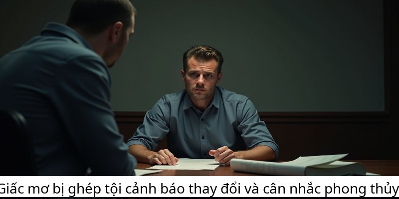 Giấc mơ bị ghép tội cảnh báo thay đổi và cân nhắc phong thủy.