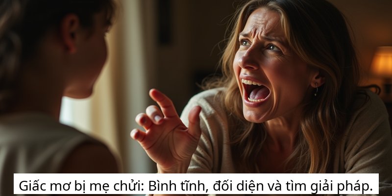 Giấc mơ bị mẹ chửi: Bình tĩnh, đối diện và tìm giải pháp.