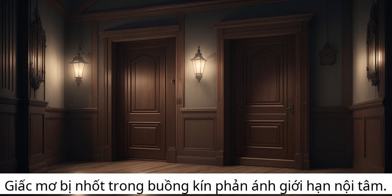 Giấc mơ bị nhốt trong buồng kín phản ánh giới hạn nội tâm.