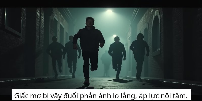Giấc mơ bị vây đuổi phản ánh lo lắng, áp lực nội tâm.