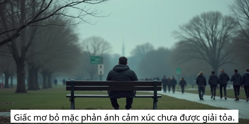 Giấc mơ bỏ mặc phản ánh cảm xúc chưa được giải tỏa.