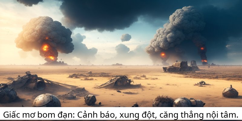 Giấc mơ bom đạn: Cảnh báo, xung đột, căng thẳng nội tâm.