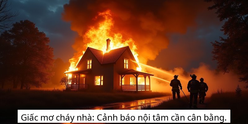 Giấc mơ cháy nhà: Cảnh báo nội tâm cần cân bằng.