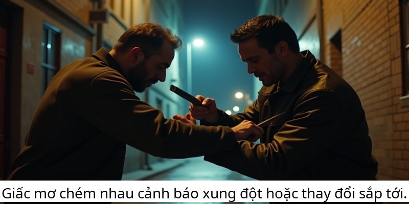Giấc mơ chém nhau cảnh báo xung đột hoặc thay đổi sắp tới.