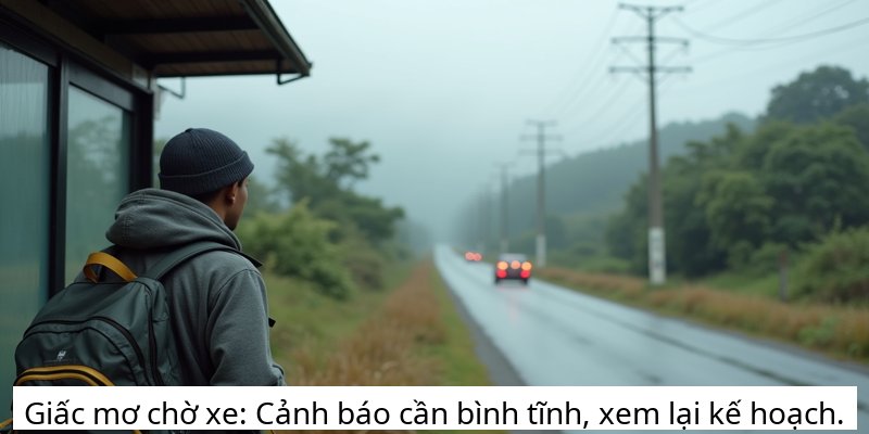 Giấc mơ chờ xe: Cảnh báo cần bình tĩnh, xem lại kế hoạch.