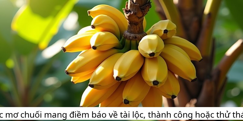 Giấc mơ chuối mang điềm báo về tài lộc, thành công hoặc thử thách.