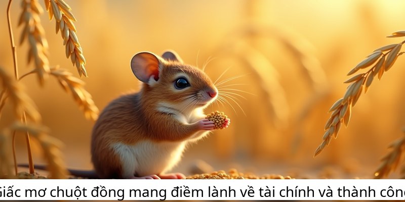 Giấc mơ chuột đồng mang điềm lành về tài chính và thành công