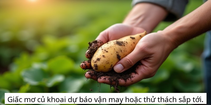 Giấc mơ củ khoai dự báo vận may hoặc thử thách sắp tới.