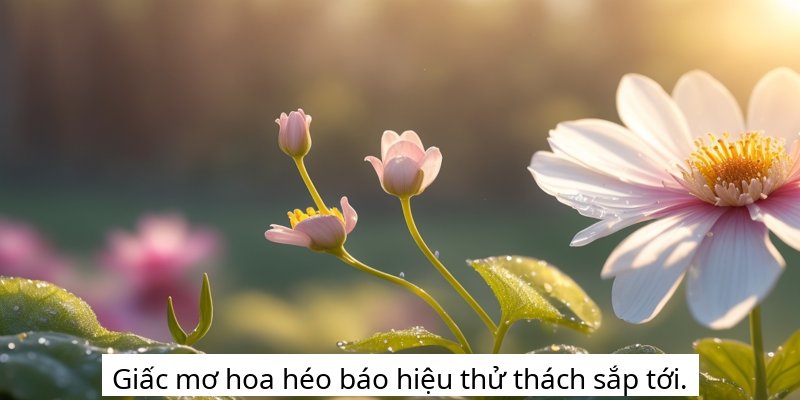 Giấc mơ hoa héo báo hiệu thử thách sắp tới.