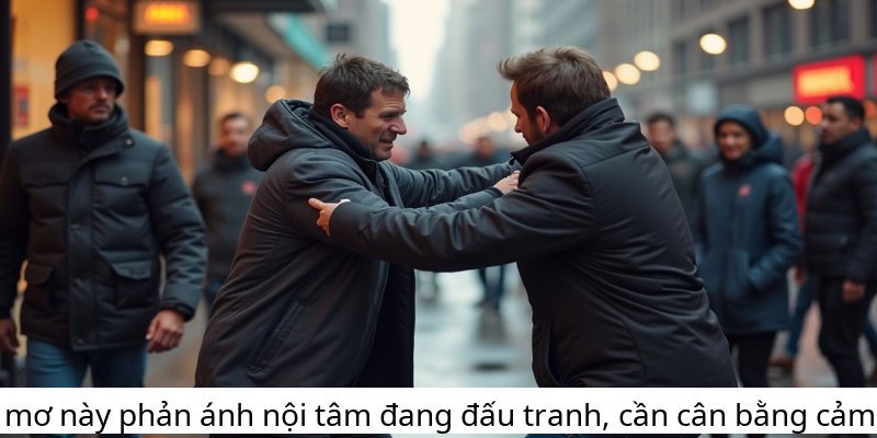 Giấc mơ này phản ánh nội tâm đang đấu tranh, cần cân bằng cảm xúc.