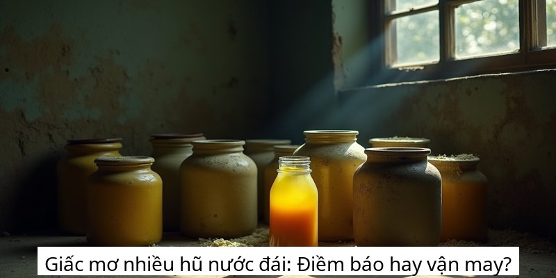 Giấc mơ nhiều hũ nước đái: Điềm báo hay vận may?