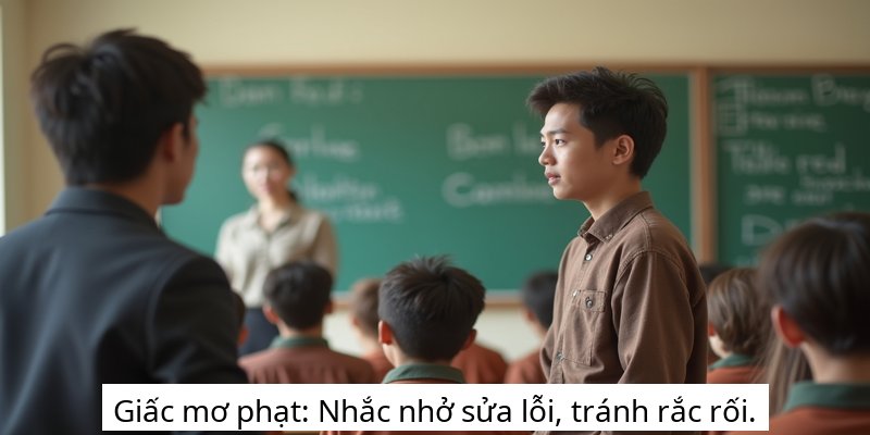 Giấc mơ phạt: Nhắc nhở sửa lỗi, tránh rắc rối.