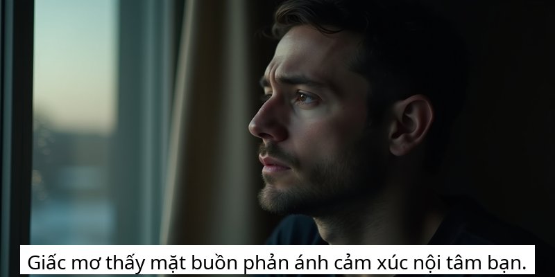 Giấc mơ thấy mặt buồn phản ánh cảm xúc nội tâm bạn.