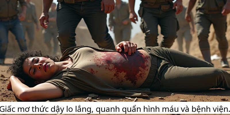 Giấc mơ thức dậy lo lắng, quanh quẩn hình máu và bệnh viện.