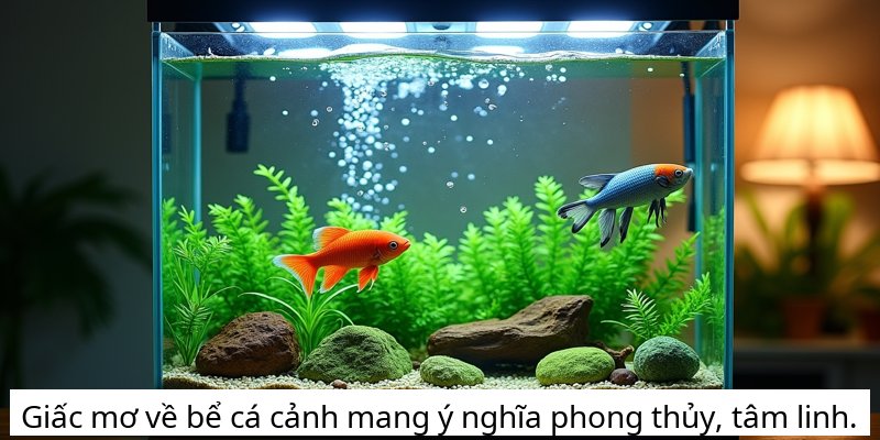 Giấc mơ về bể cá cảnh mang ý nghĩa phong thủy, tâm linh.