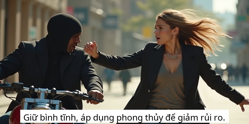 Giữ bình tĩnh, áp dụng phong thủy để giảm rủi ro.