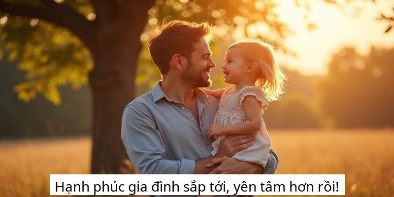 Hạnh phúc gia đình sắp tới, yên tâm hơn rồi!