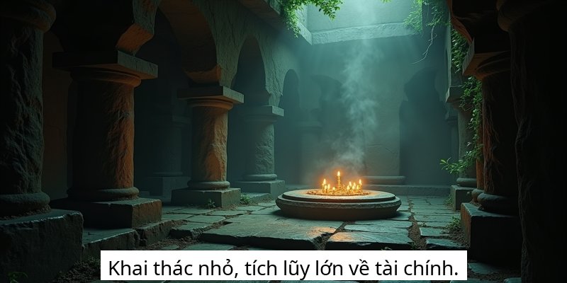 Khai thác nhỏ, tích lũy lớn về tài chính.