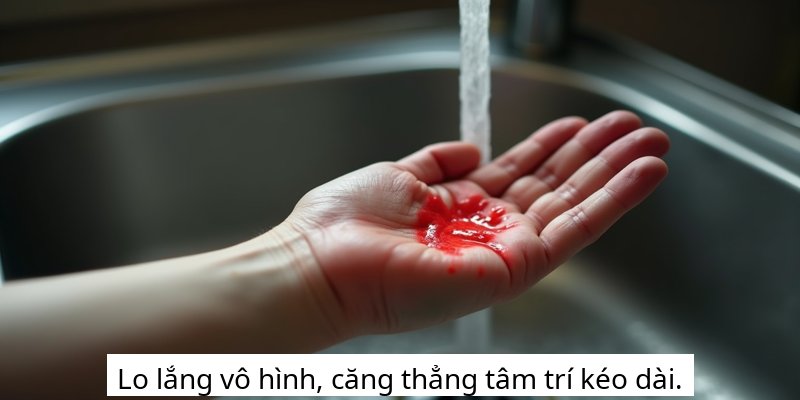 Lo lắng vô hình, căng thẳng tâm trí kéo dài.