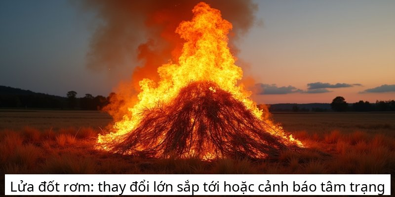 Lửa đốt rơm: thay đổi lớn sắp tới hoặc cảnh báo tâm trạng