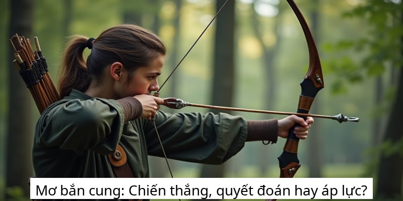 Mơ bắn cung: Chiến thắng, quyết đoán hay áp lực?