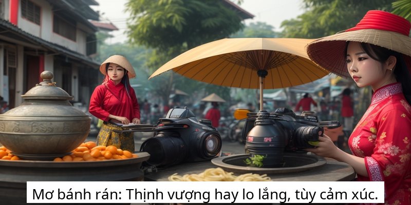 Mơ bánh rán: Thịnh vượng hay lo lắng, tùy cảm xúc.