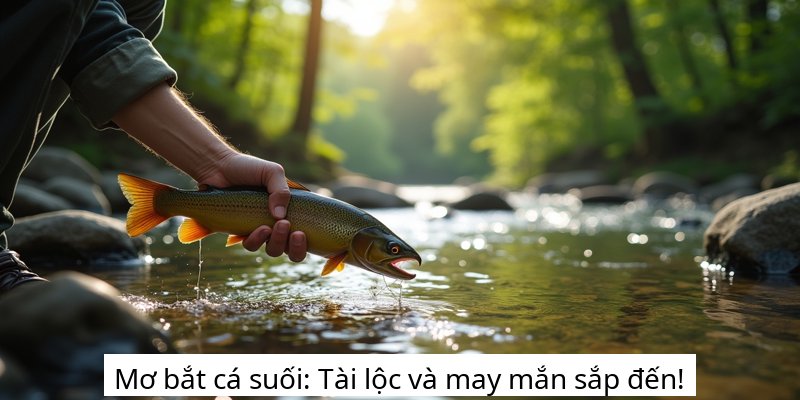 Mơ bắt cá suối: Tài lộc và may mắn sắp đến!