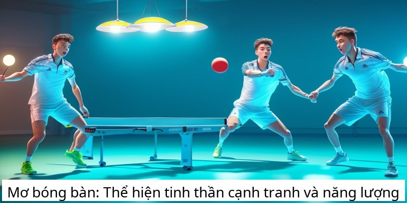 Mơ bóng bàn: Thể hiện tinh thần cạnh tranh và năng lượng