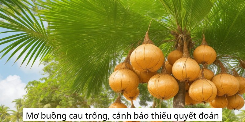 Mơ buồng cau trống, cảnh báo thiếu quyết đoán